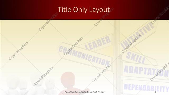 Title Only presentation slide layout