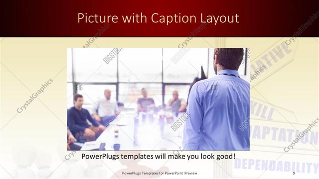 Picture with Caption presentation slide layout