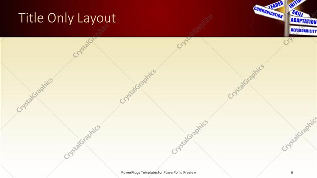 Title Only presentation slide layout