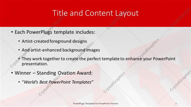 Title and Content presentation slide layout