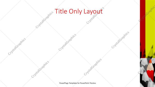 Title Only presentation slide layout