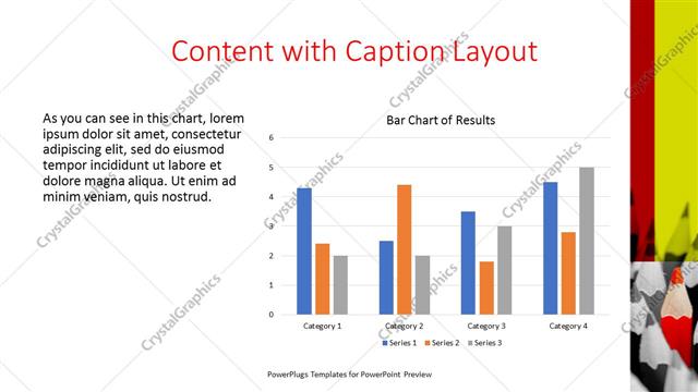 Content with Caption presentation slide layout