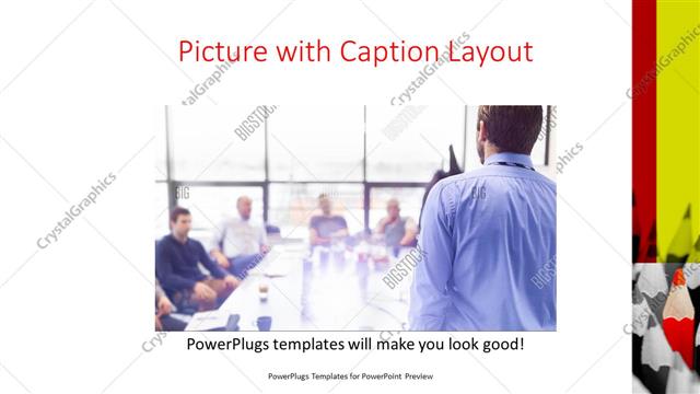 Picture with Caption presentation slide layout