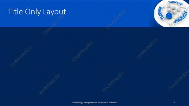 Title Only presentation slide layout