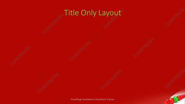Title Only presentation slide layout
