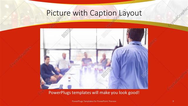 Picture with Caption presentation slide layout