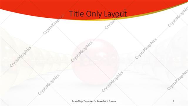 Title Only presentation slide layout