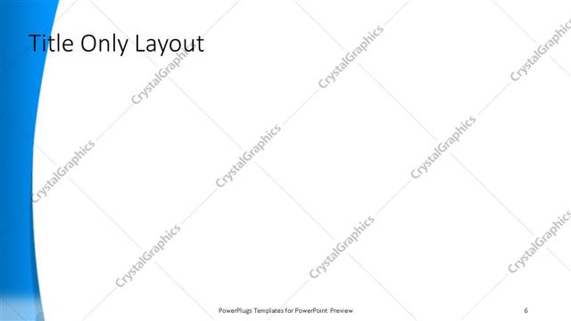 Title Only presentation slide layout