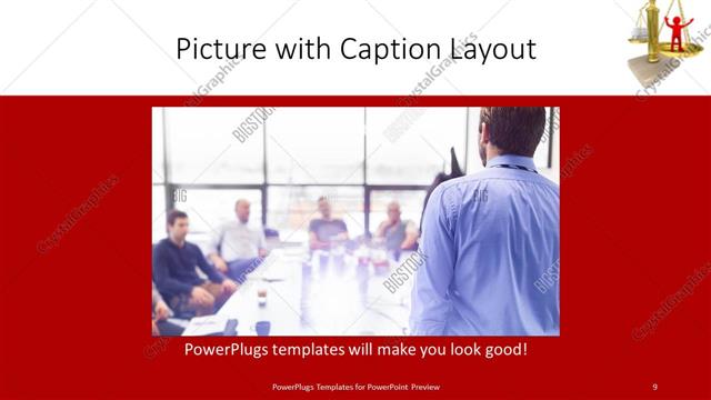 Picture with Caption presentation slide layout