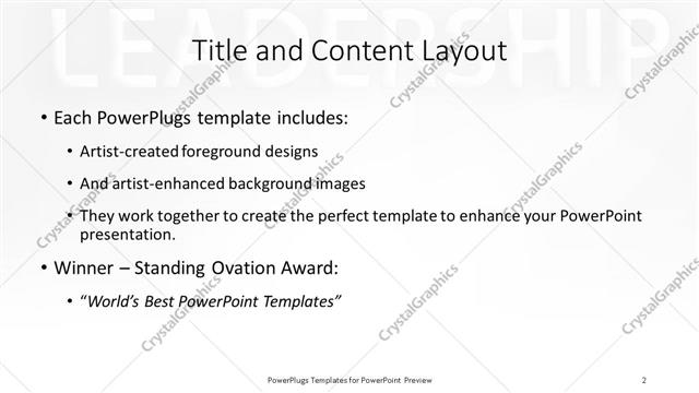 Title and Content presentation slide layout