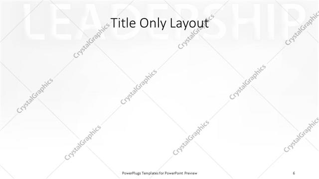 Title Only presentation slide layout