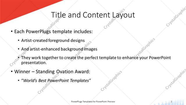 Title and Content presentation slide layout