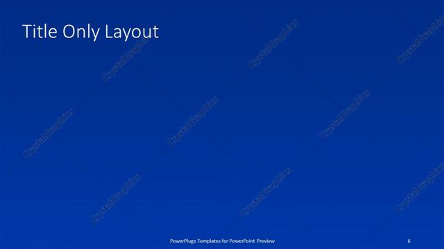 Title Only presentation slide layout