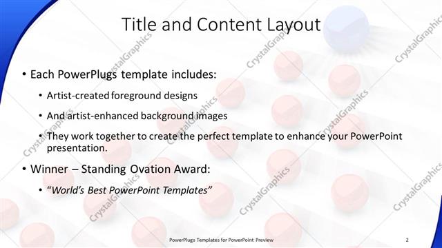 Title and Content presentation slide layout
