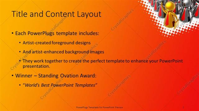 Title and Content presentation slide layout
