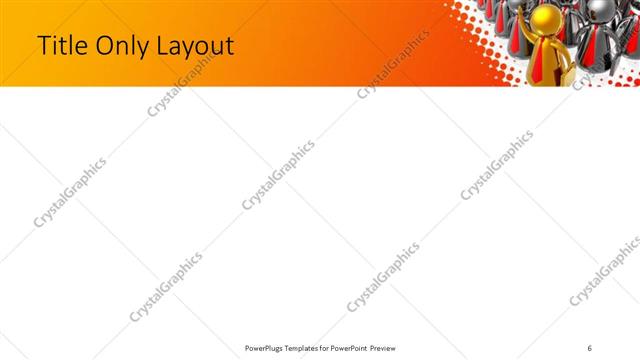 Title Only presentation slide layout