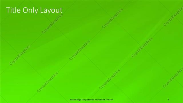 Title Only presentation slide layout