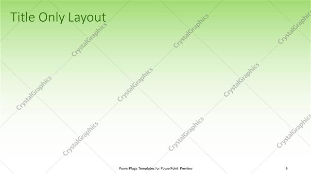 Title Only presentation slide layout