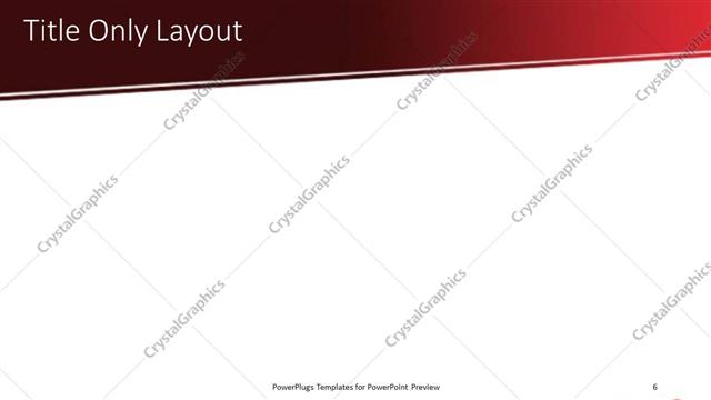 Title Only presentation slide layout