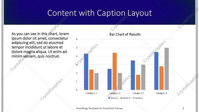 Content with Caption presentation slide layout