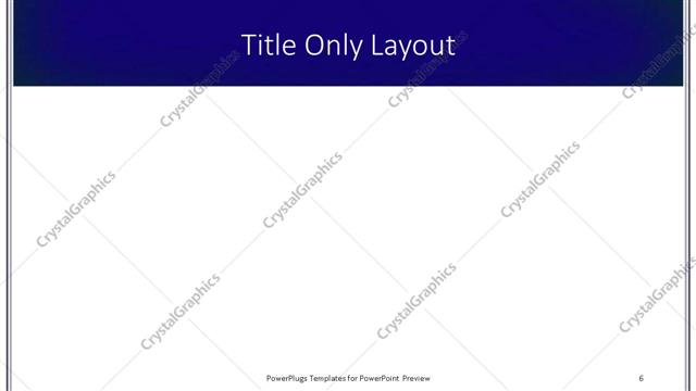 Title Only presentation slide layout