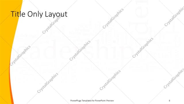 Title Only presentation slide layout