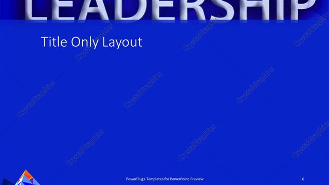 Title Only presentation slide layout