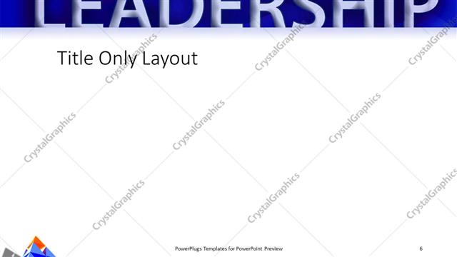 Title Only presentation slide layout