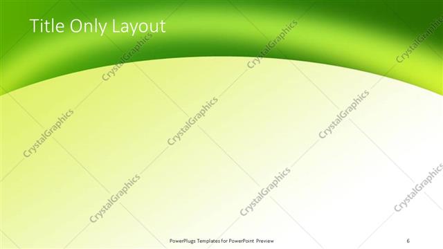 Title Only presentation slide layout