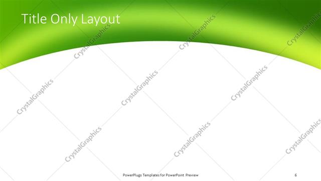 Title Only presentation slide layout