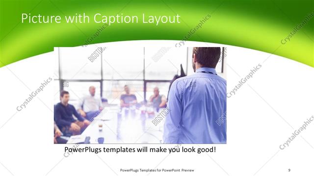 Picture with Caption presentation slide layout