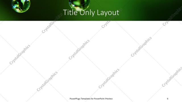 Title Only presentation slide layout