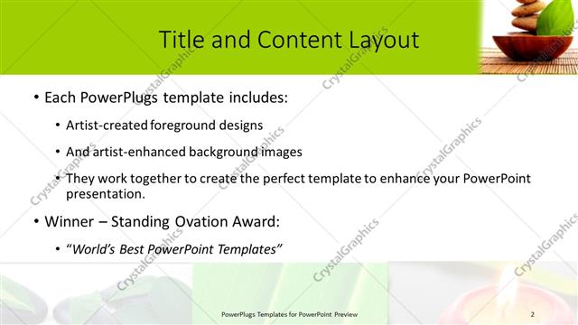 Title and Content presentation slide layout