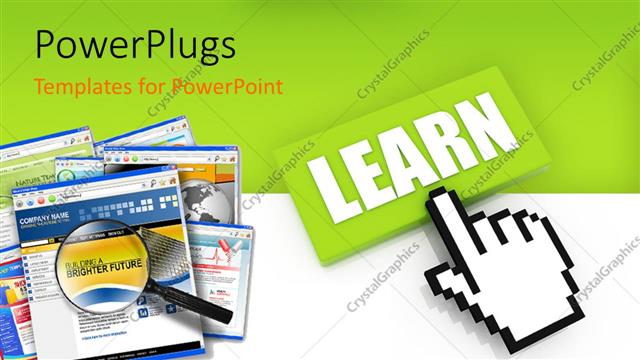  Presentation with learning - The option of learning with a greenish background