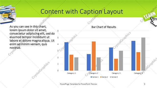 Content with Caption presentation slide layout