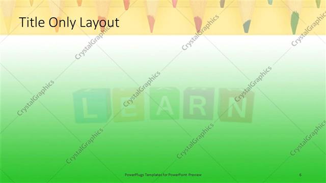 Title Only presentation slide layout