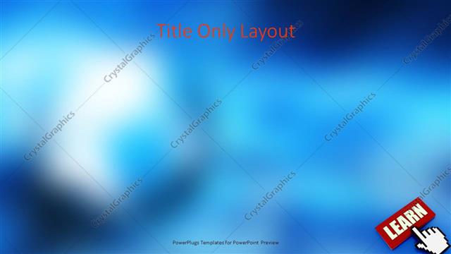 Title Only presentation slide layout