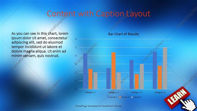 Content with Caption presentation slide layout