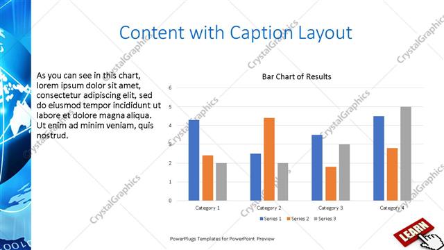 Content with Caption presentation slide layout