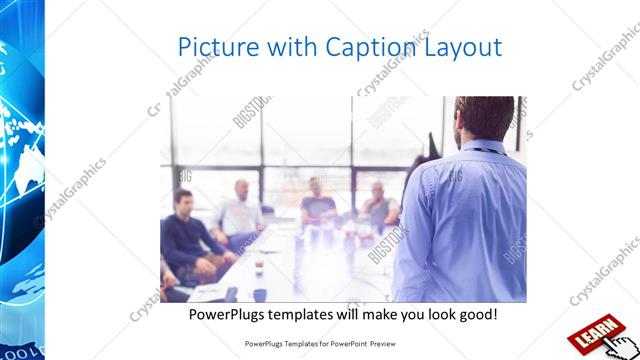 Picture with Caption presentation slide layout