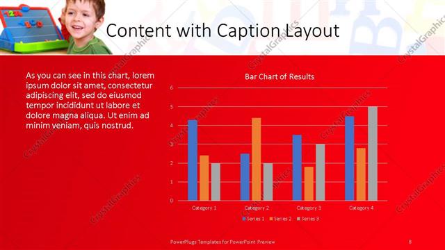 Content with Caption presentation slide layout