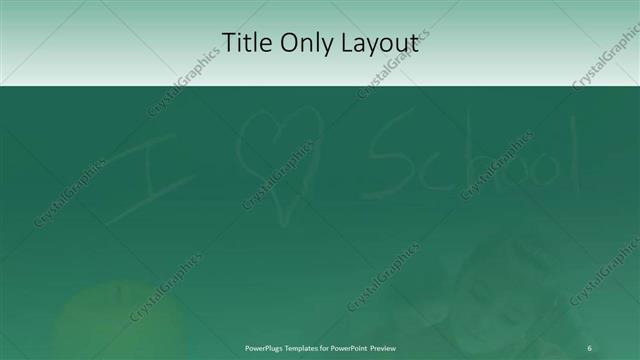 Title Only presentation slide layout