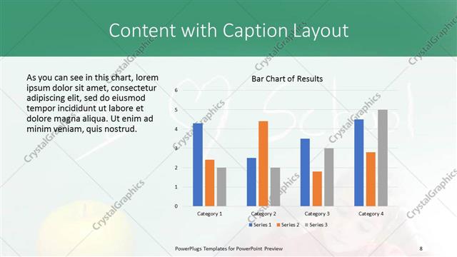 Content with Caption presentation slide layout
