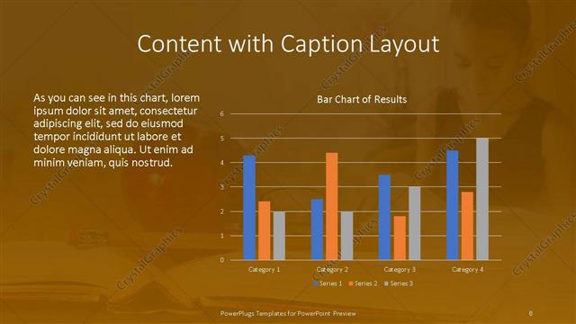 Content with Caption presentation slide layout