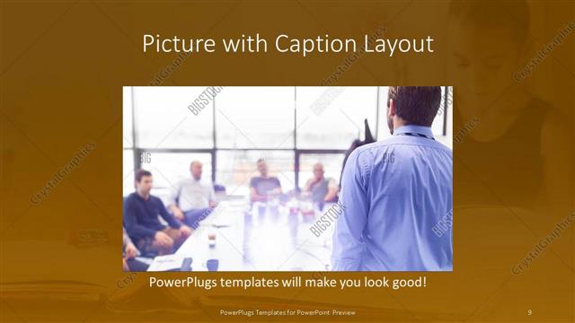 Picture with Caption presentation slide layout