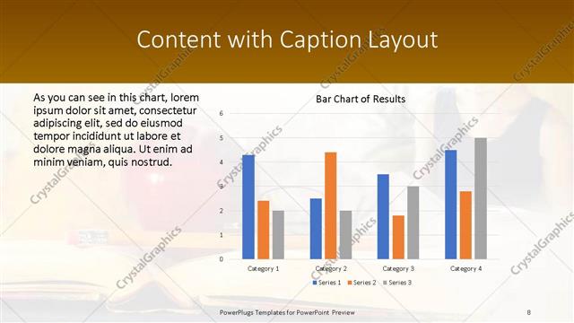 Content with Caption presentation slide layout
