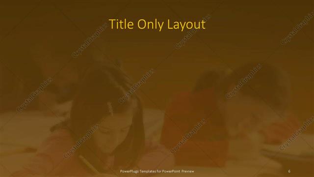 Title Only presentation slide layout
