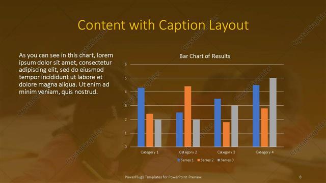 Content with Caption presentation slide layout