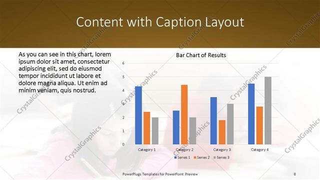 Content with Caption presentation slide layout