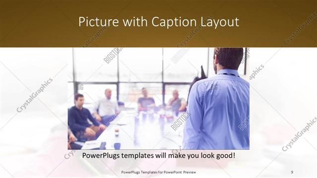 Picture with Caption presentation slide layout